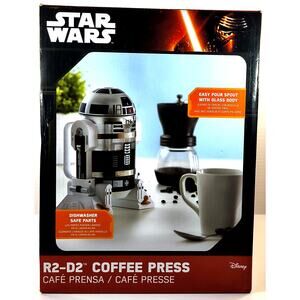 Thinkgeek Disney Star Wars R2-D2 COFFEE PRESS, New, See Pics/Description!